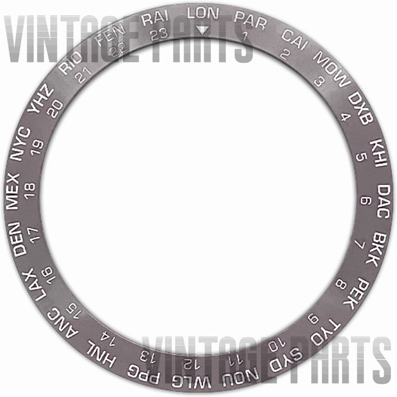 38mm Gray Ceramic Slope Watch Bezel Insert Fit For SKX Mechanical Wristwatch