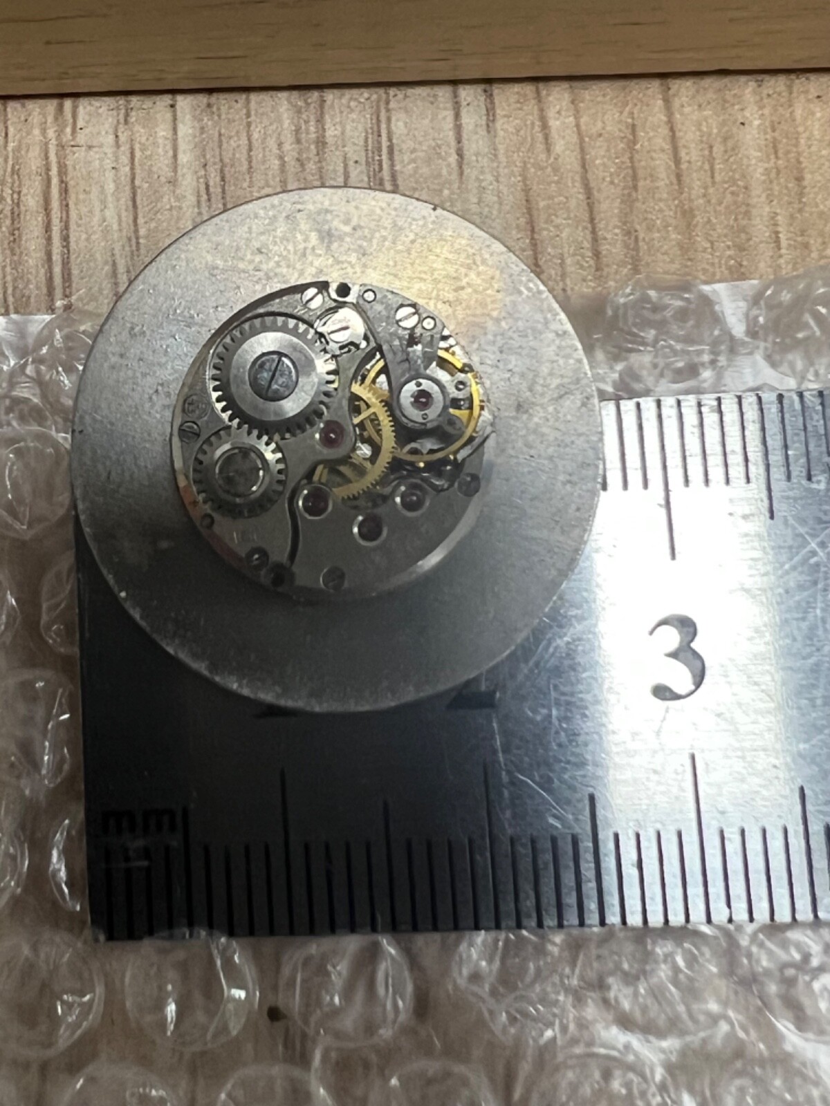 Rare Watch Movement Mechanism USSR Chaika , Olympic Bear , For Parts