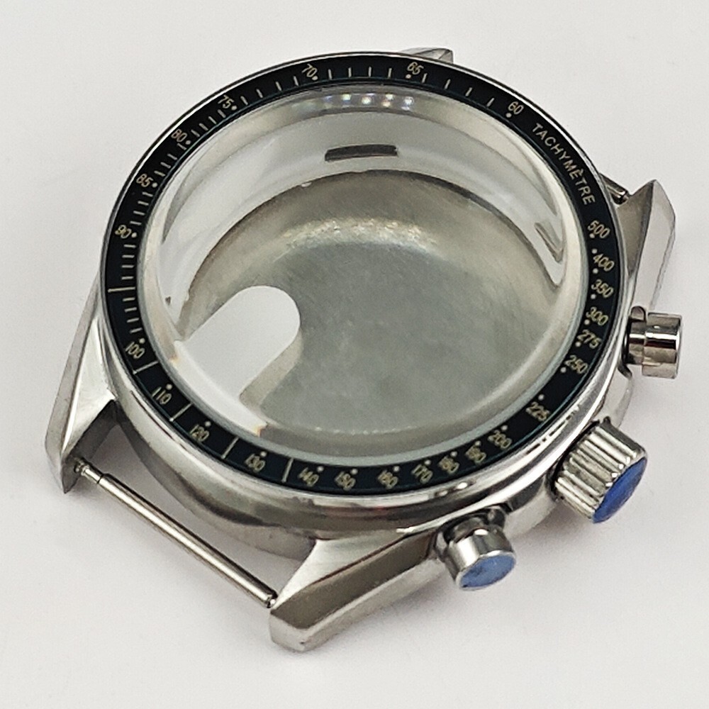 40mm Watch Case for Omega Speedmaster VK63/VK64 Chronograph Classic Steel