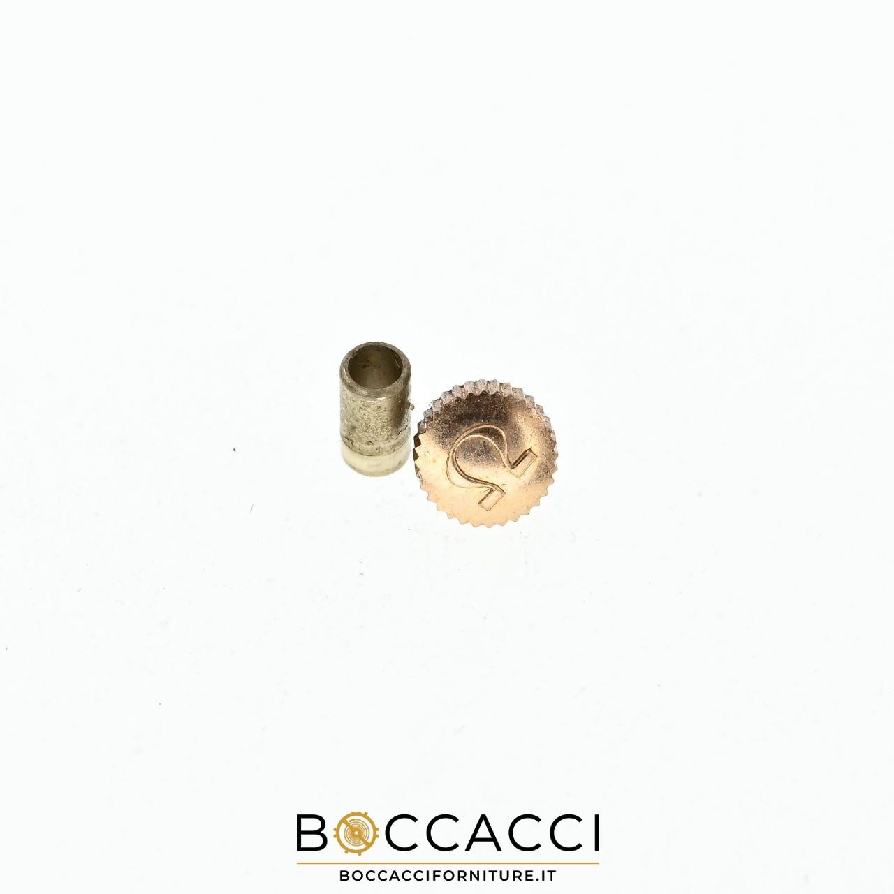 Omega rose gold crown Ø 4.00mm, tube 2.00mm (EXCELLENT CONDITION)