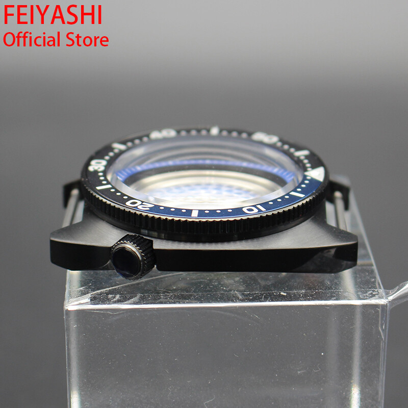 41mm Stainless Steel Watch Case nh35 Seiko Turtle SKX007 Mod For nh36 38Movement