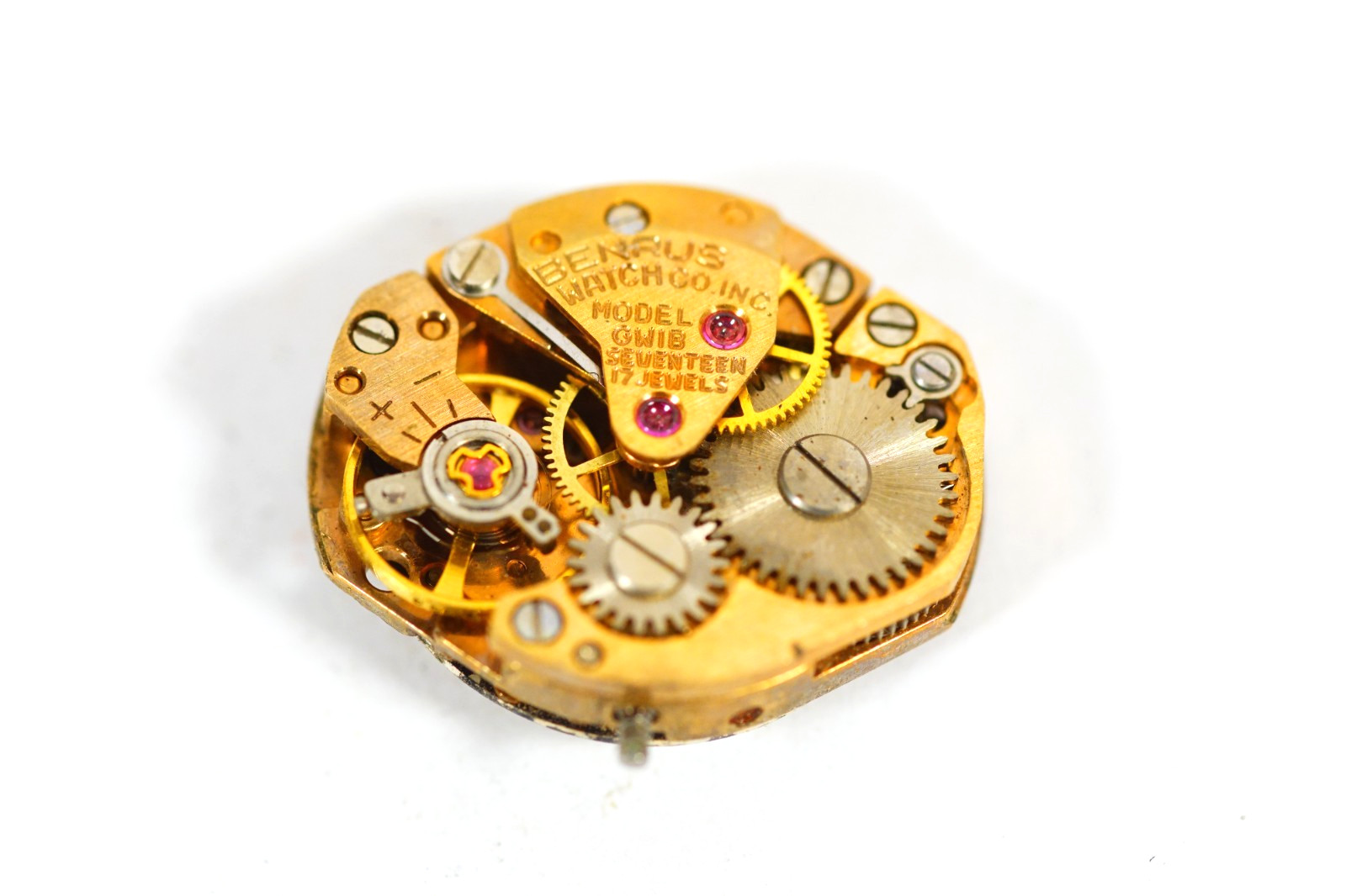 BENRUS Watch Model GW1B Movement 17 Jewels BENRUS Wristwatch Parts/Repair