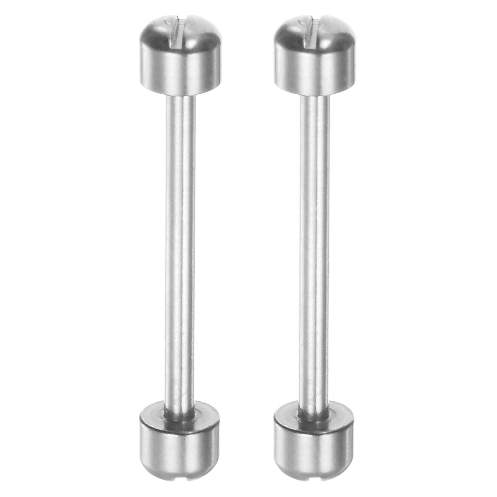 2pcs Watch Screw Tube Rod 22mm Stainless Steel Watch Strap Pins Silver]