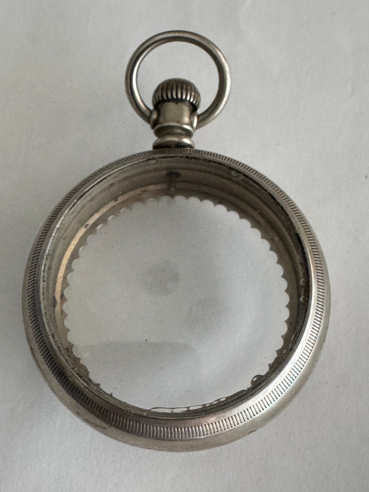 VINTAGE 18 SIZE DISPLAY BACK POCKET WATCH CASE PENDANT & LEVER SET!