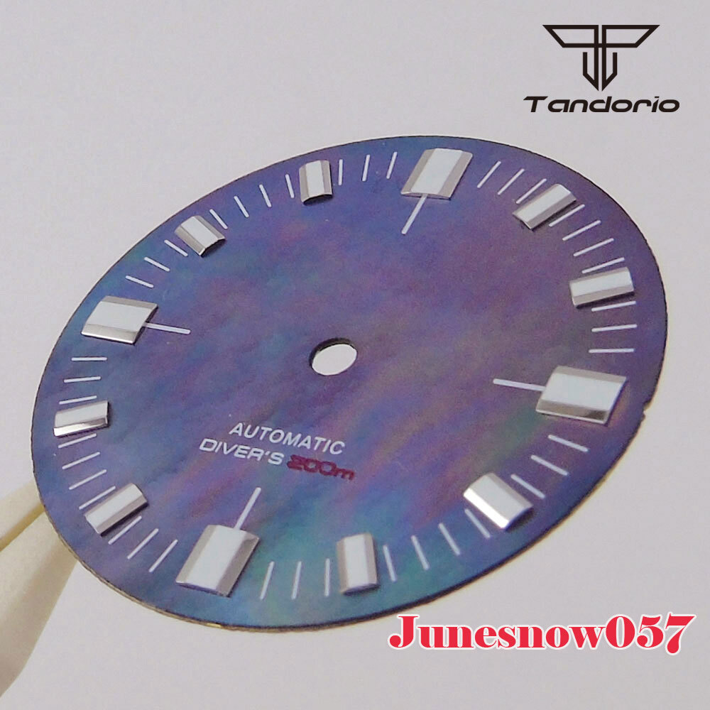 Sky Blue Watch Sterile Dial Lume Mark 28.5MM Fit NH35A NH36 SKX SRP PT ETA2824