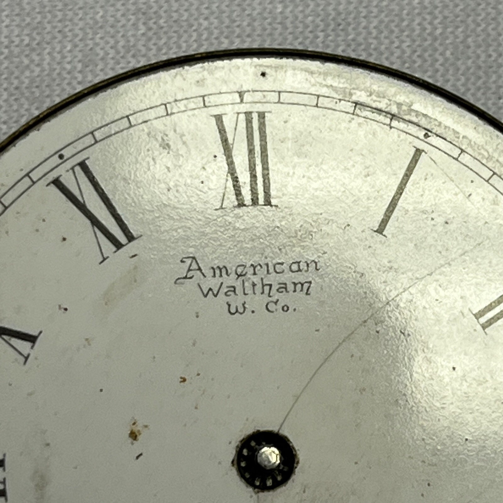 Vintage Pocket Watch Movements Dial Face American Waltham Watch Co. (#5)