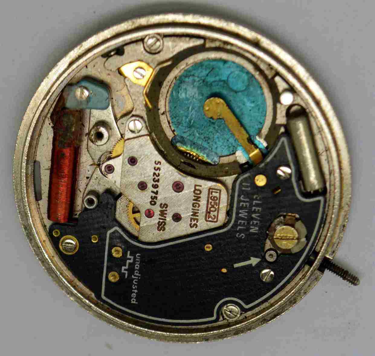 VTG LONGINES Movement. Cal: L950.2. S/N: 55239750. For Parts