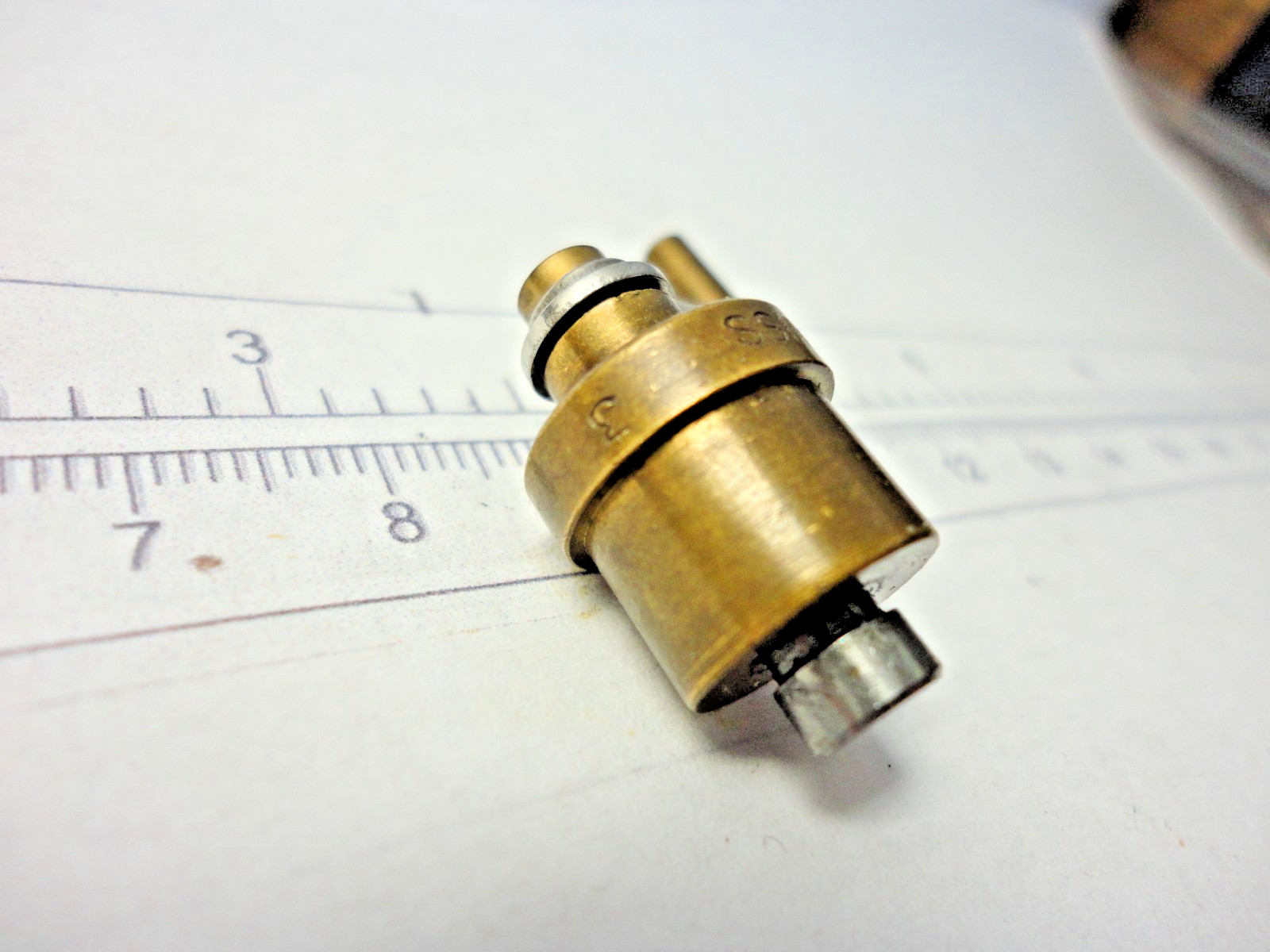 Watchmakers Mainspring Winder Drum & Arbor #3, Swiss