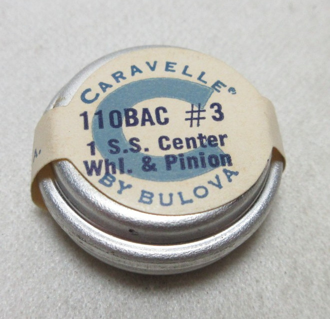 BULOVA CARAVELLE SS CENTER WHEEL & PINION 11OBAC #3 WATCHMAKER REPLACEMENT #167