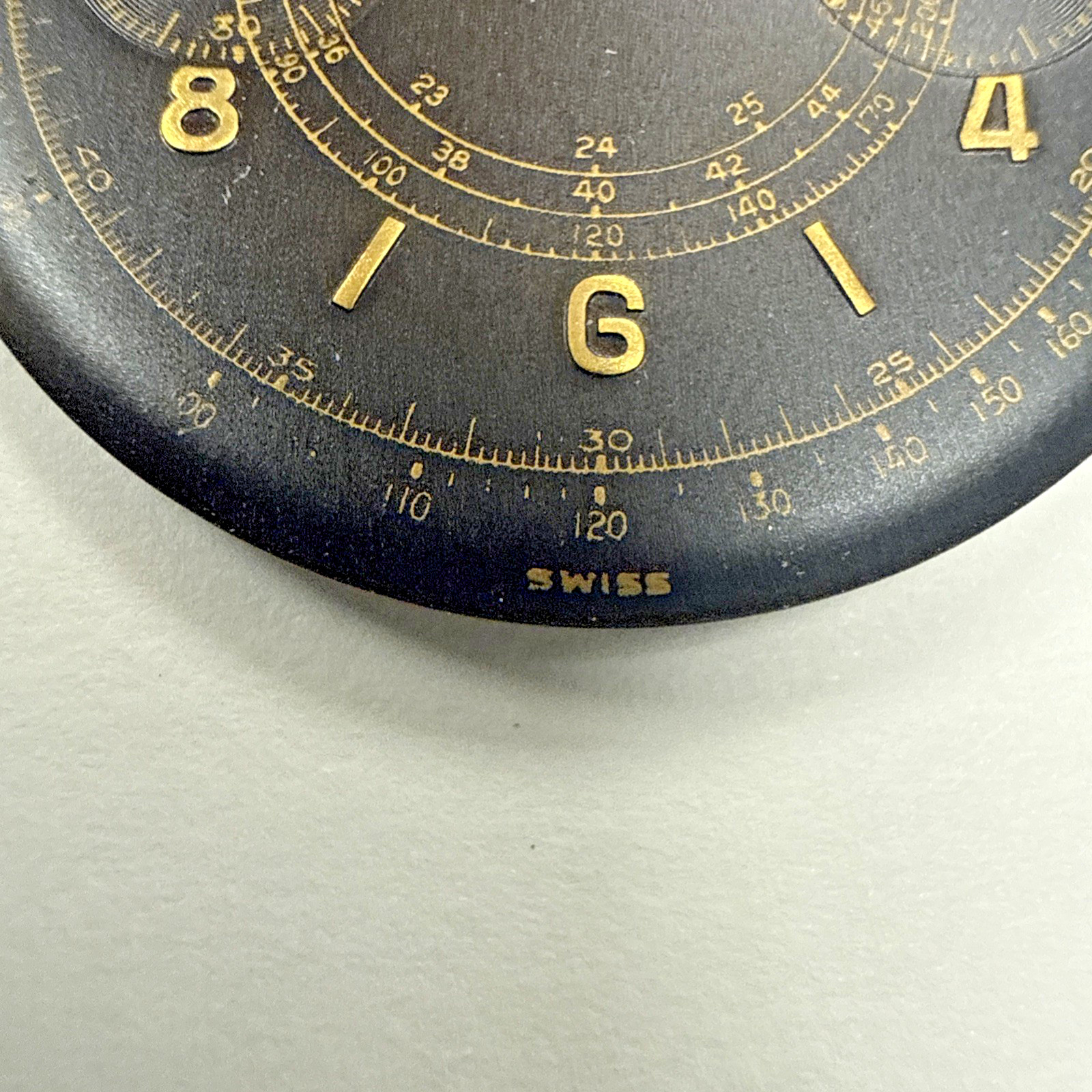 Universal Geneve Vintage Chronograph Black 2 Counter Dial item# e12335