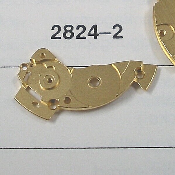 ETA 2824-2; new barrel bridge or train wheel bridge or automatic bridge in y/wh