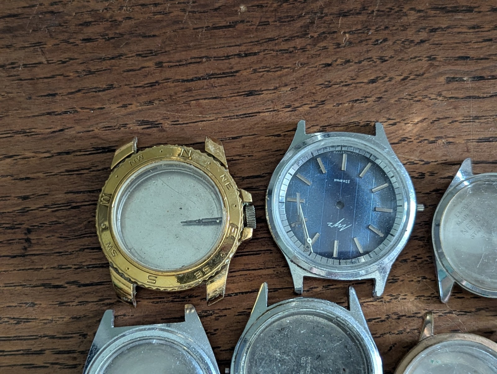 Watch Cases, Used, for Parts / Spares Mostly Vostok, Mixed Lot, Watchmaker #S822