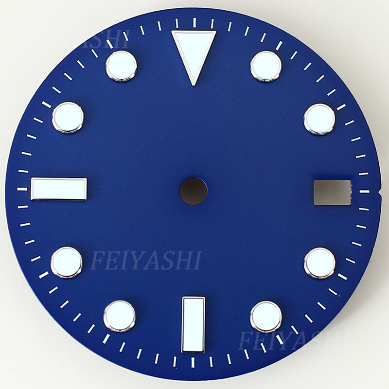 high-quality 28.5mm Dial For GMT SUB Black blue green diver case 3C luminescence