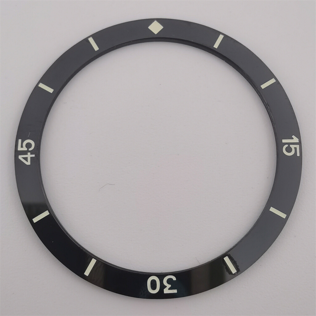 38mm Green Luminous Ceramic bezel Insert For 40mm Watch Case Repair Parts
