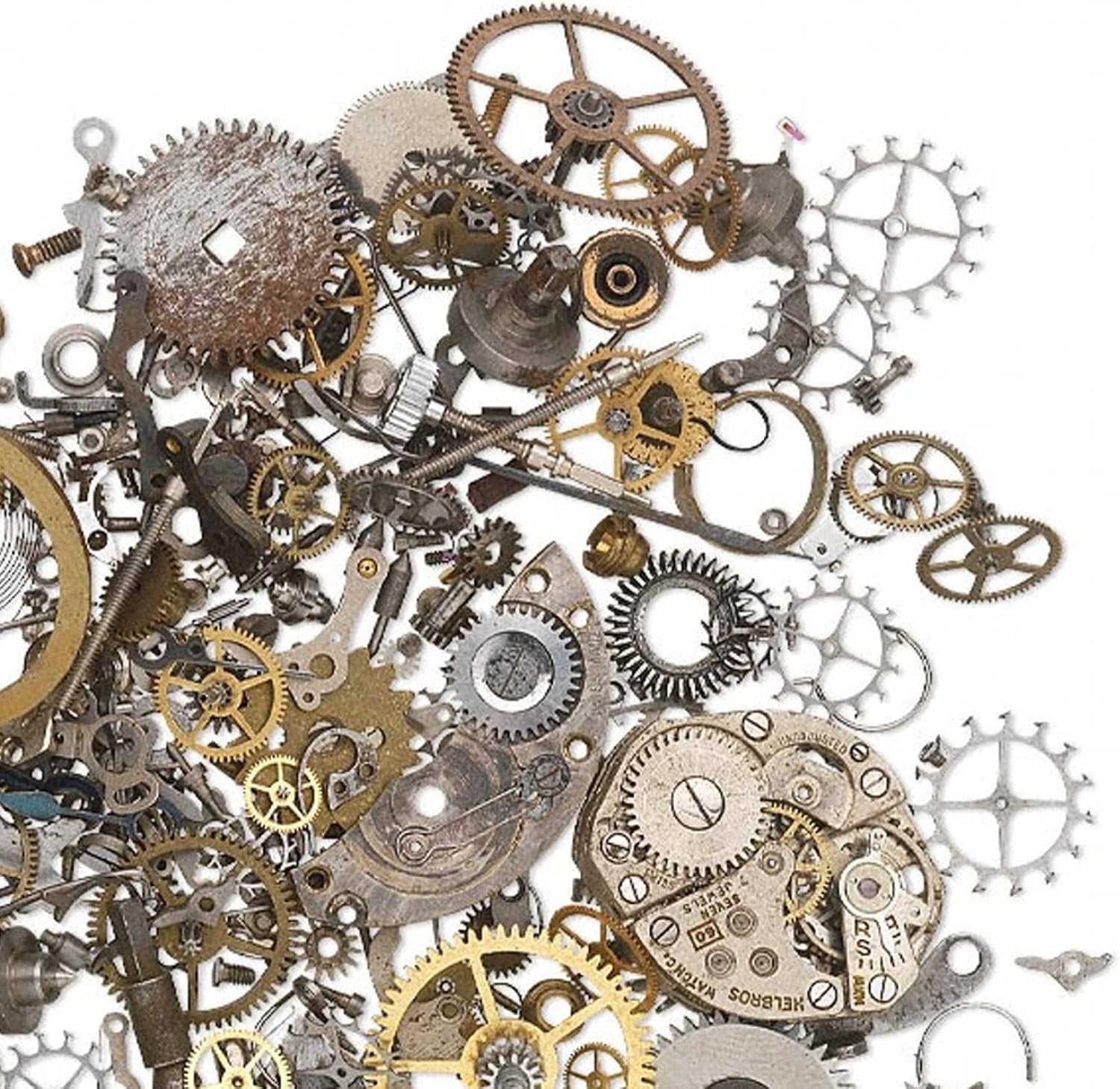 Mixed Metal Vintage Watch Components – 500+ Pieces
