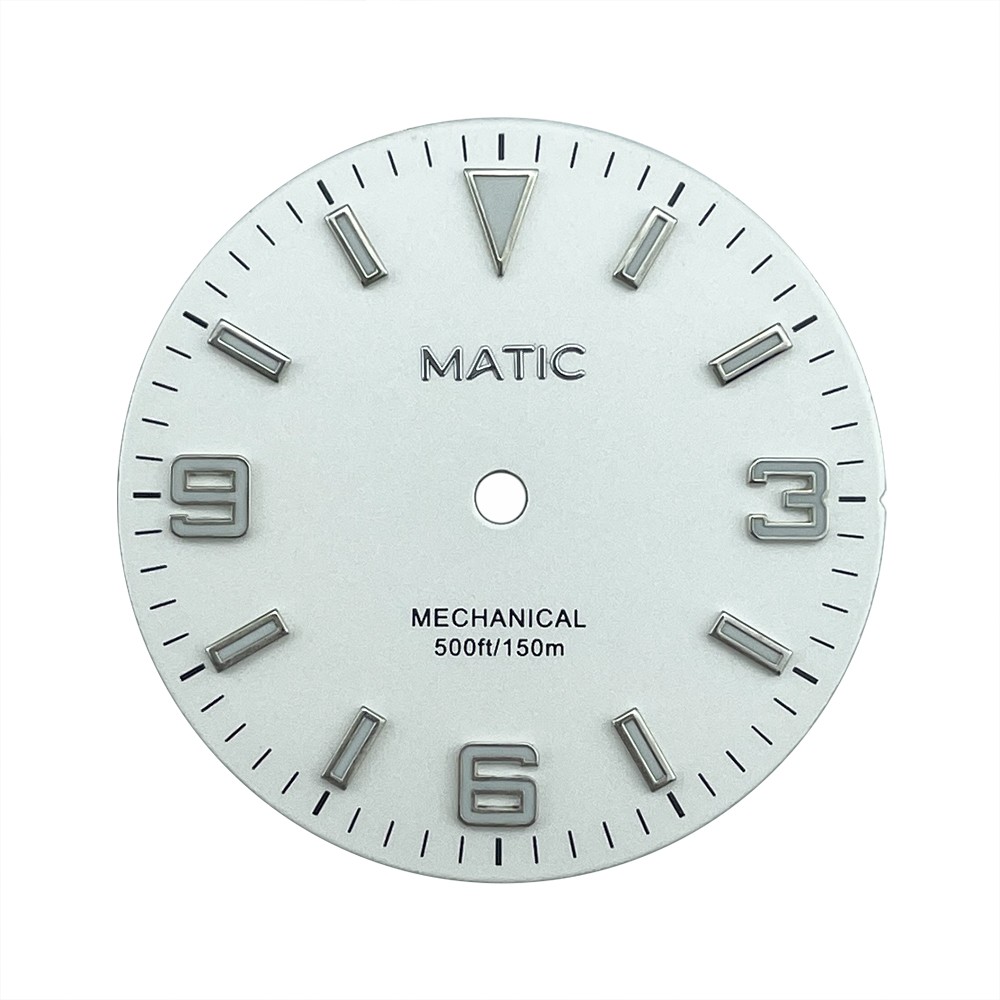 High Quality 28.5mm Black SUB Watch Dial No Date for NH38A NH35A with C3 Lume
