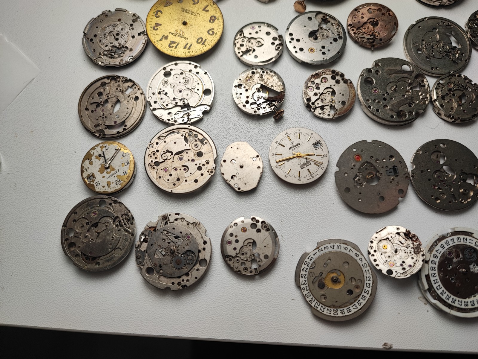 mix Watch Main Plate platinum lot as fe jej bfg fhf eta ronda amida dursa others