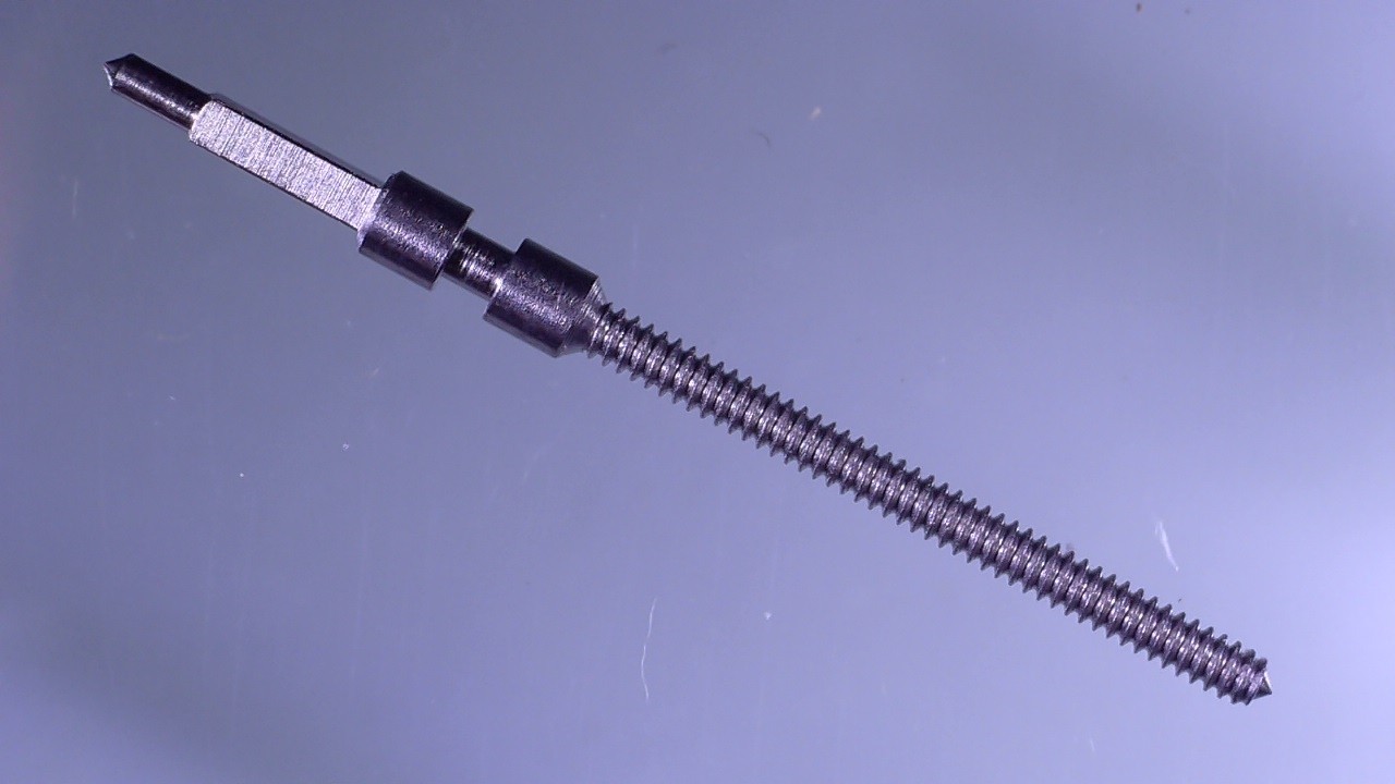 WOSTOCK 2603 Winding Stem Shaft Threaded Ø 100 80 Square 204 Length, Silver