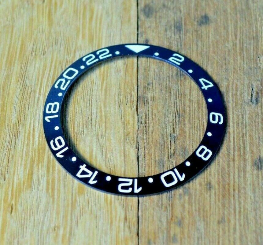 New Bezel Ceramic Insert For Rolex GMT MASTER II 16700 16710 16760 Enrgaved