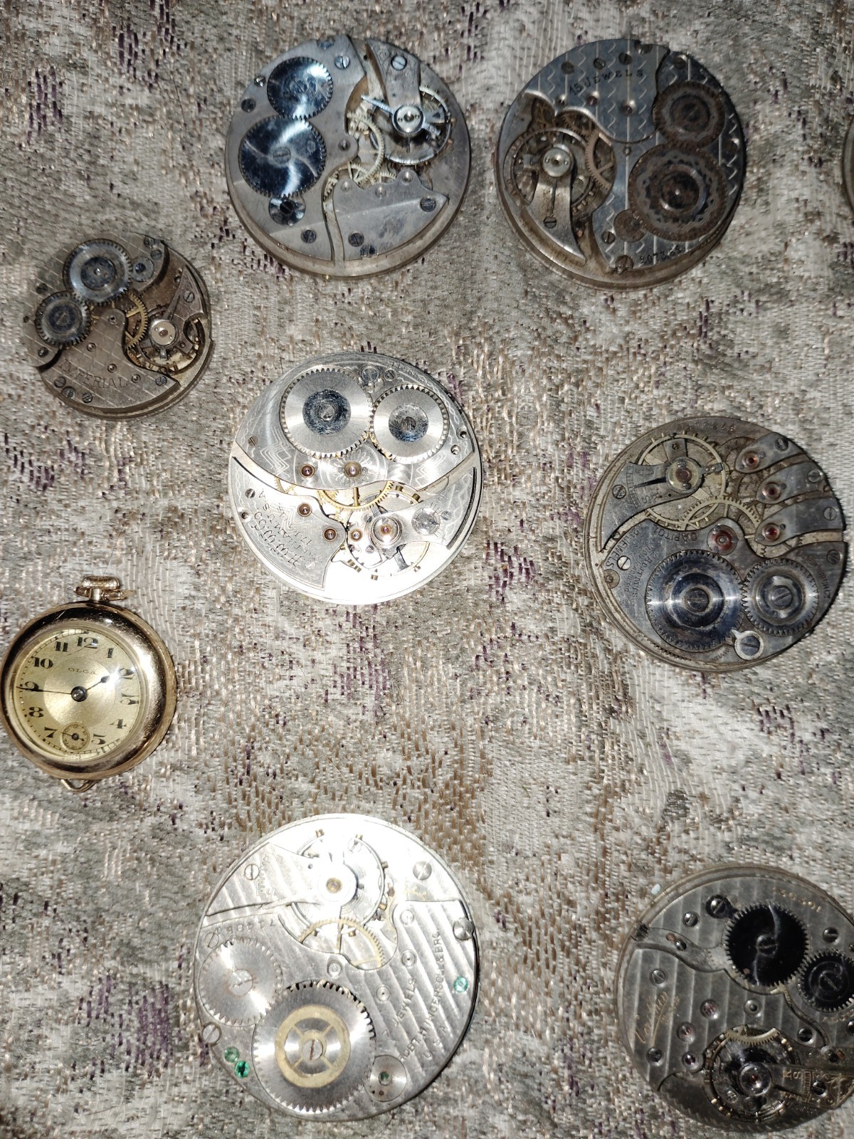 Vintage Swiss Watch Movements Mid 1800’s-mid 1900’s Lot Of 12