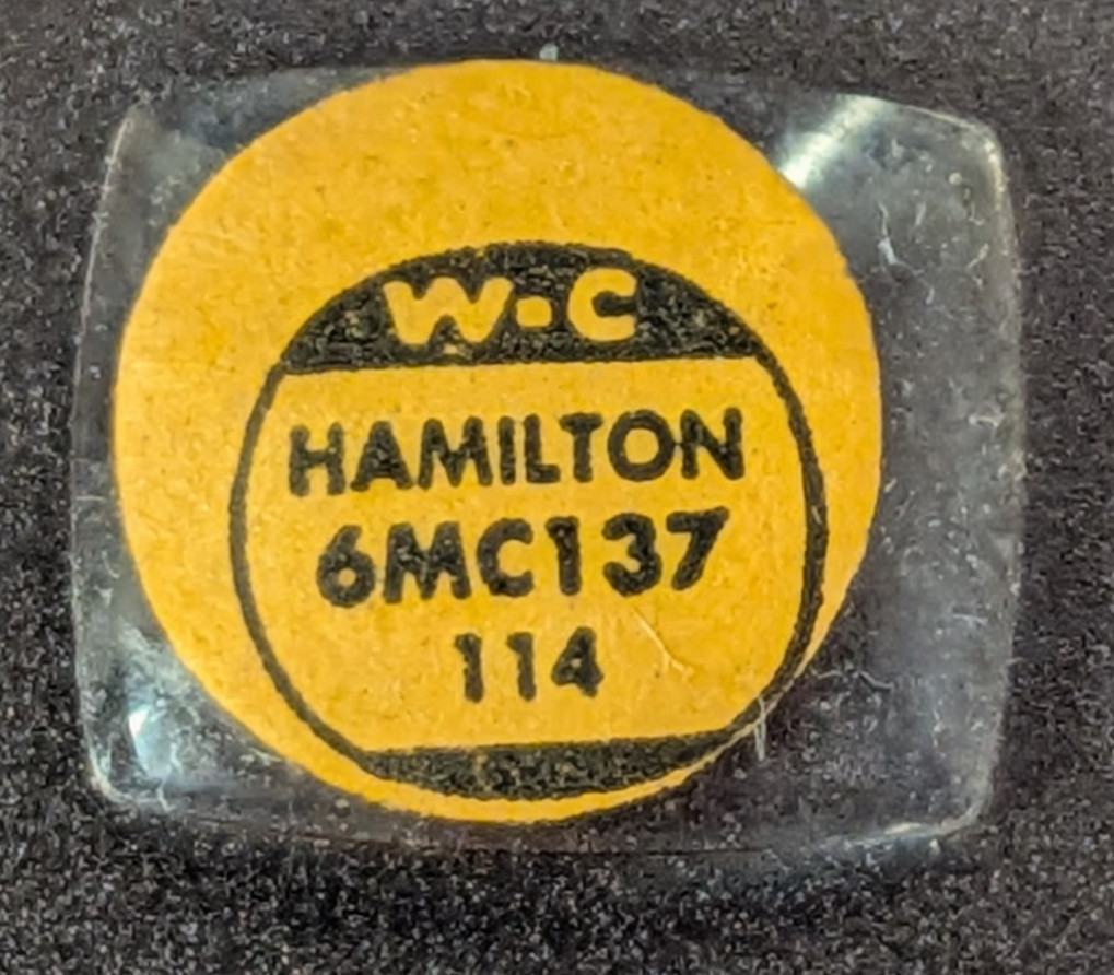 NOS W-C Watch Craft 6MC137 Hamilton Mineral Glass Domed Crystal 13.7 x 11.4MM