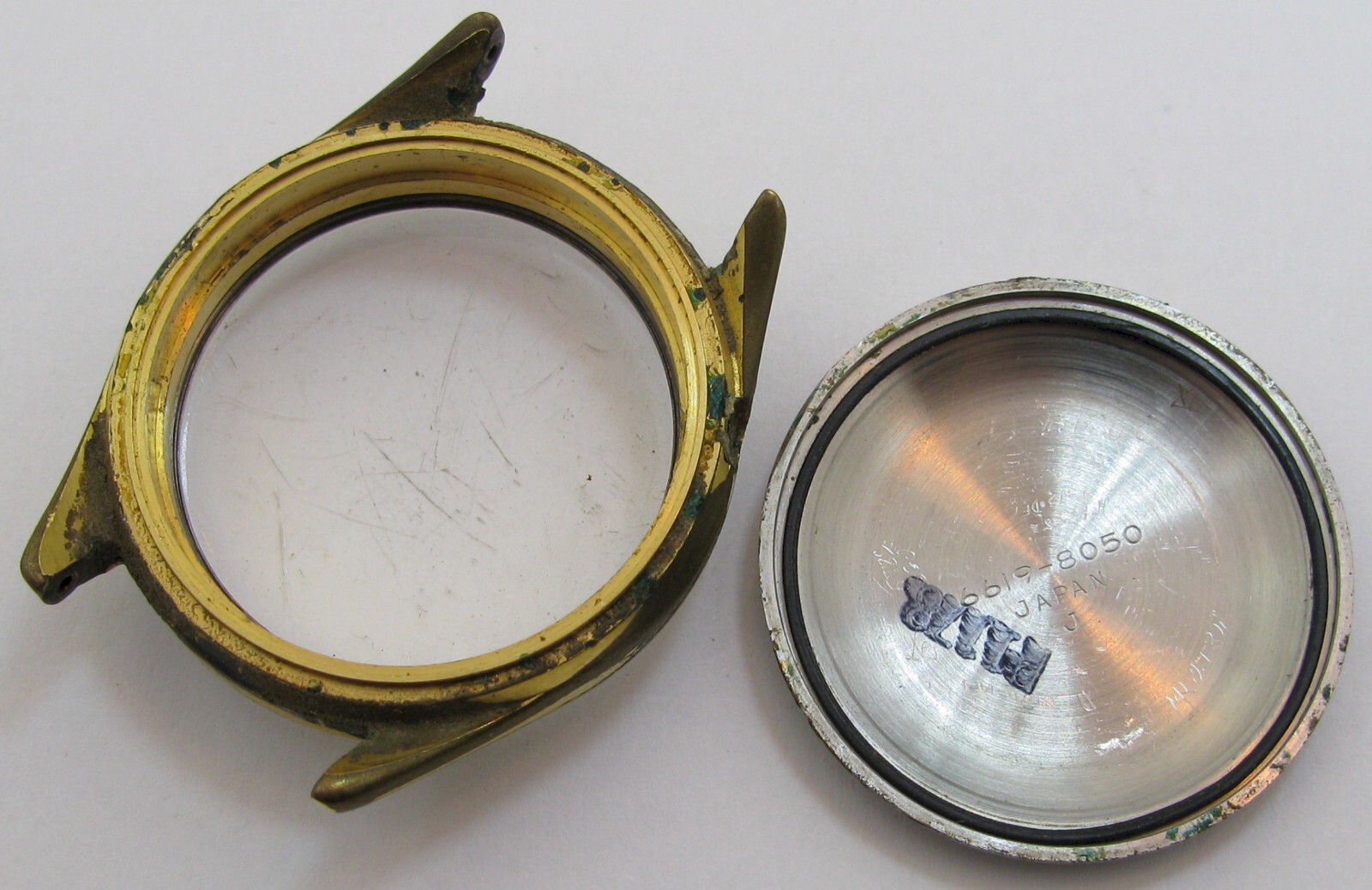 Seiko 5 Watch sportsmatic 6619 A 21 jewels movement & brass case 8050 for part