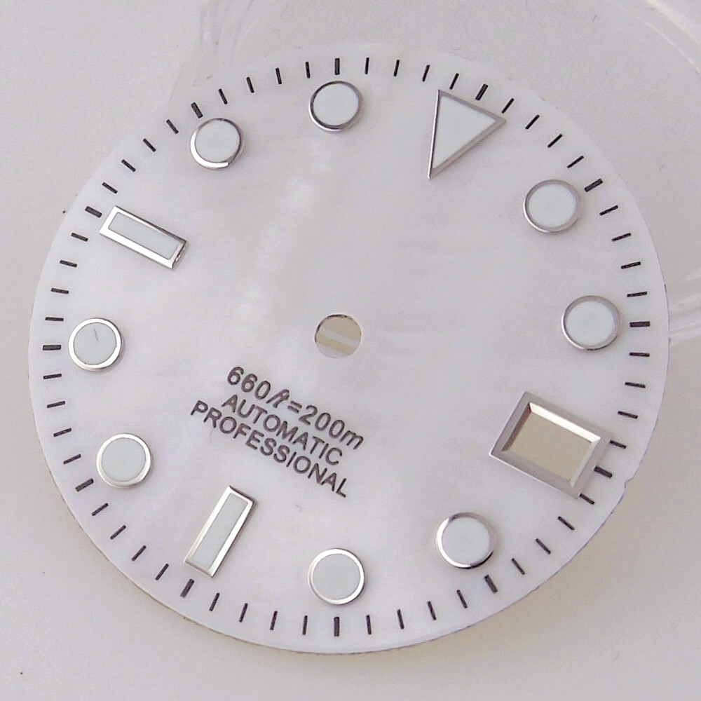 28.5mm Mother of Pearl Dial Hands Set Fit NH35A NH36A 7s26 Automatic Movement
