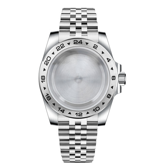 39mm Stainless Watch Case+Strap Sapphire for Nh34 Nh35 NH36 Movement 28.5mm Dial