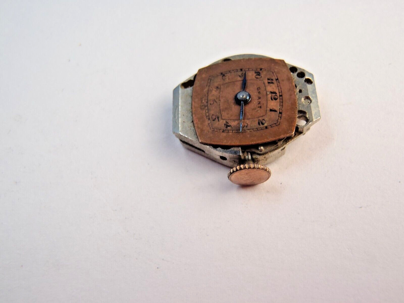 Grant GXR Watch Movement Dial Hands Stem Crown 17 Jewel Balance Rotates
