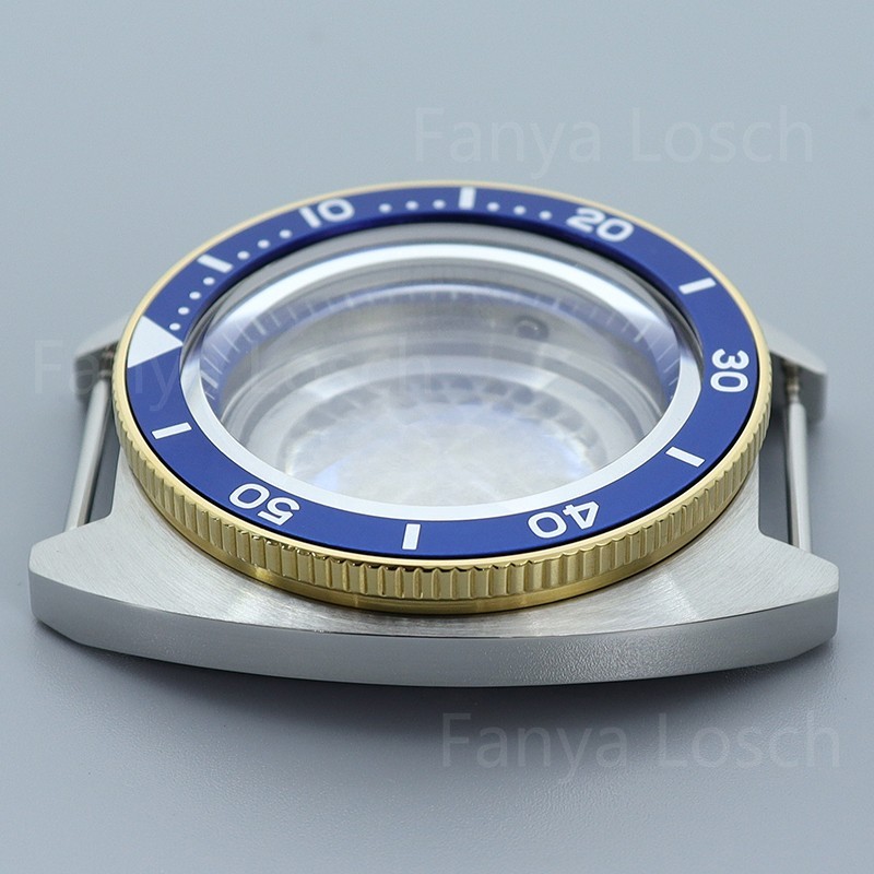 41mm Two-Tone Gold Watch Case Modify 62MAS Mod Sapphire For Seiko NH34 35 36 38