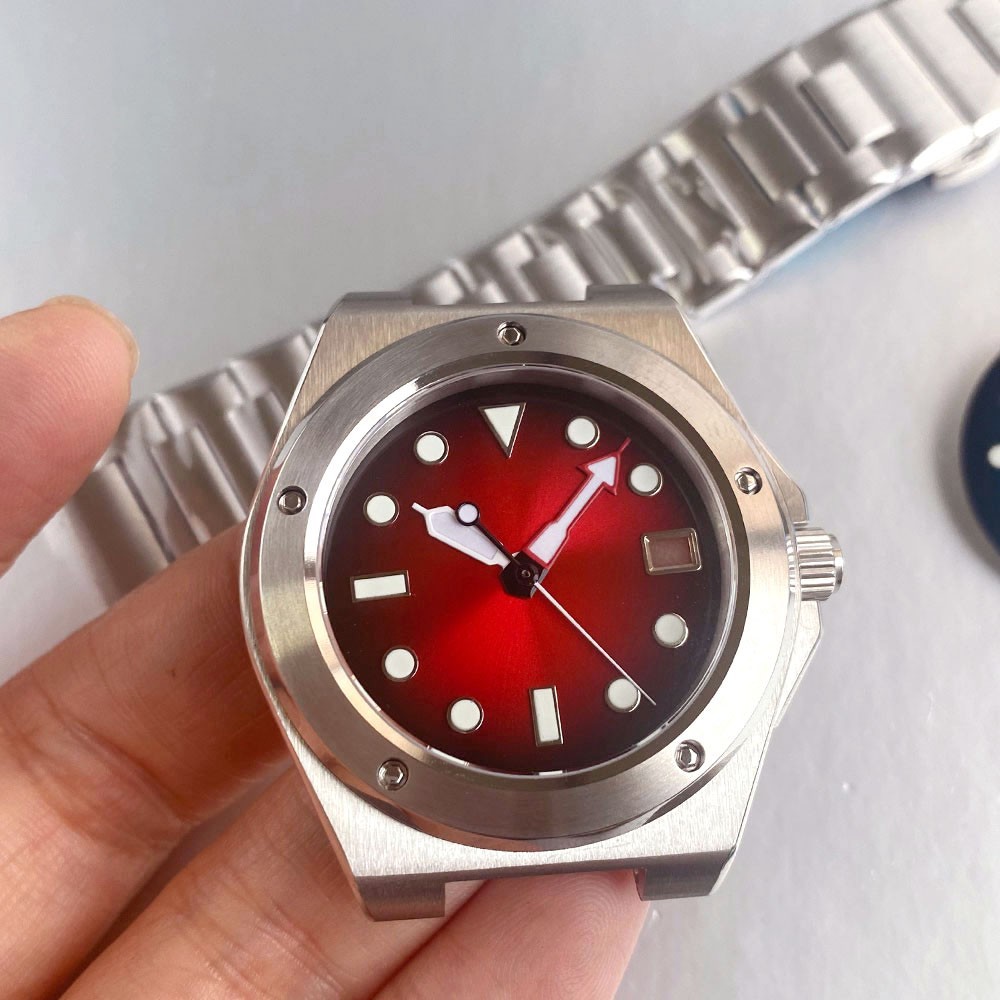 40mm Sapphire Glass Watch Case Dial Hand Fit Engineer NH35 NH36 ETA 2824 Watch