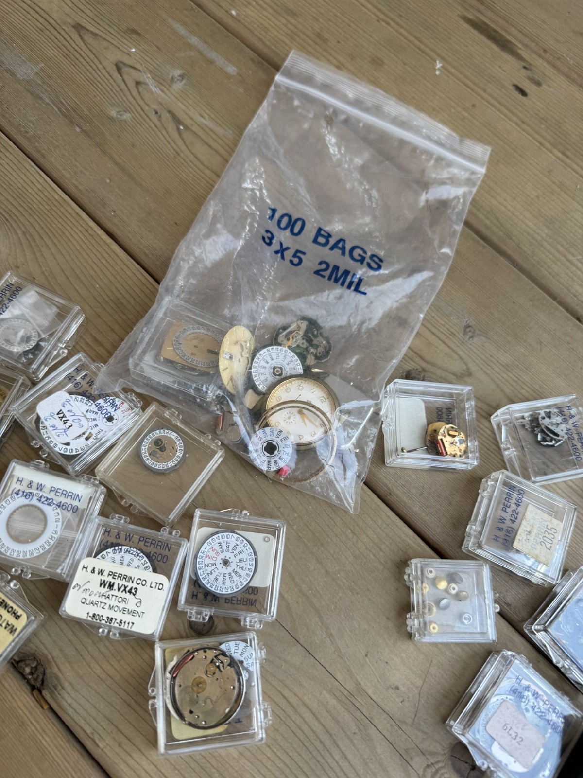 Huge Lot Vintage Watch Parts