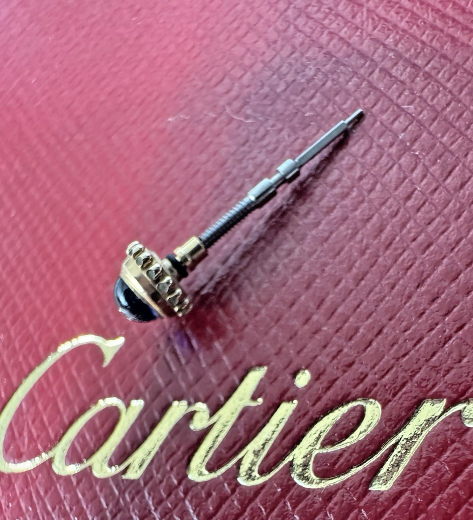 Cartier MUST DE CARTIER Watch Crown 18k Yellow Gold 4.4mm Authentic Swiss Made