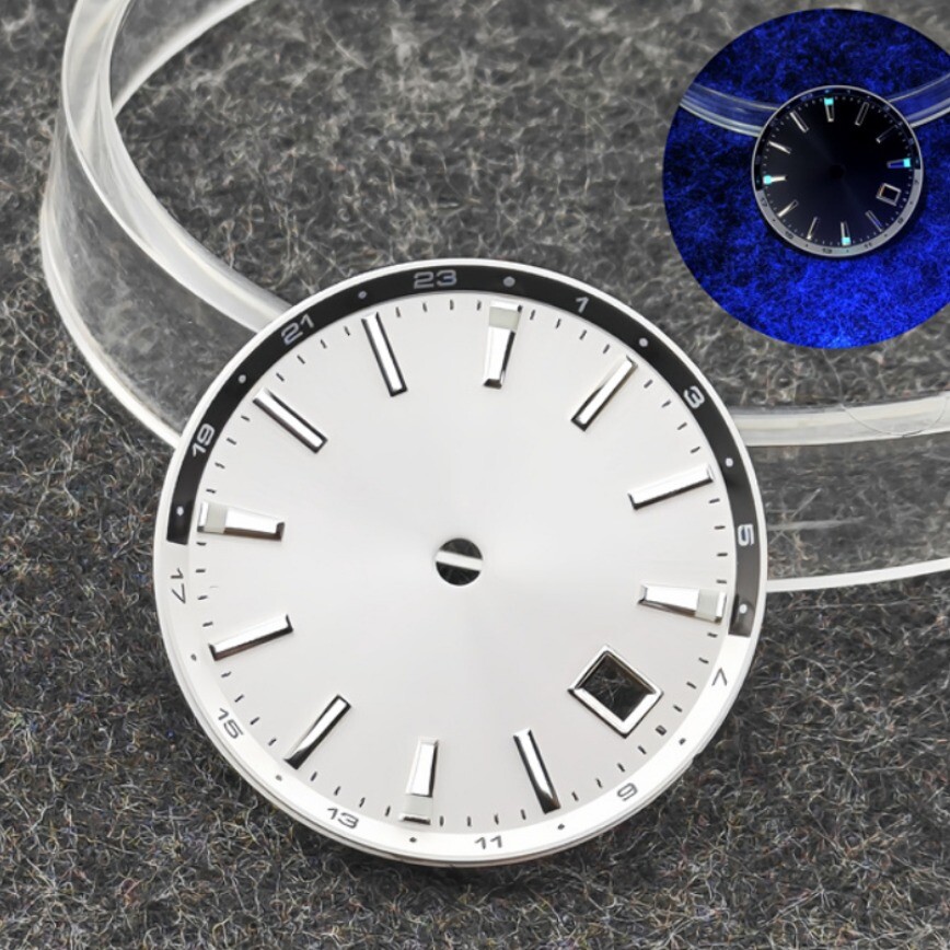 NH34 Dial 32mm GS Dial BGW9 Lume Fits NH34 Movement Watch Accessories Watch Dial