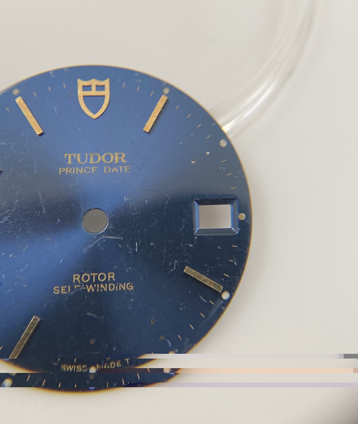 Genuine Tudor Prince Date Rotor 74000N Model Blue/Gold Cal. 2824-2 Dial