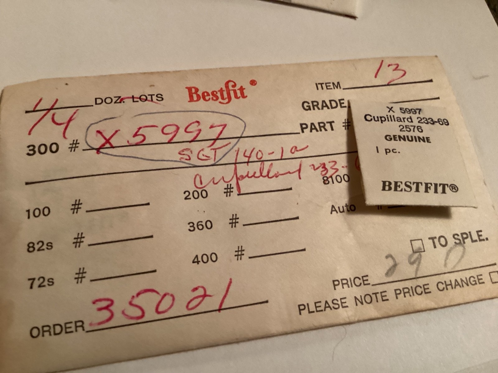 Assorted watch parts for stock