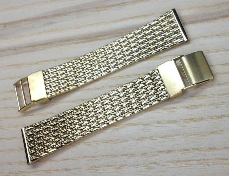Seiko Gold Plated Stainless Steel Watch Band / Strap – 19mm – Genuine – B1695A