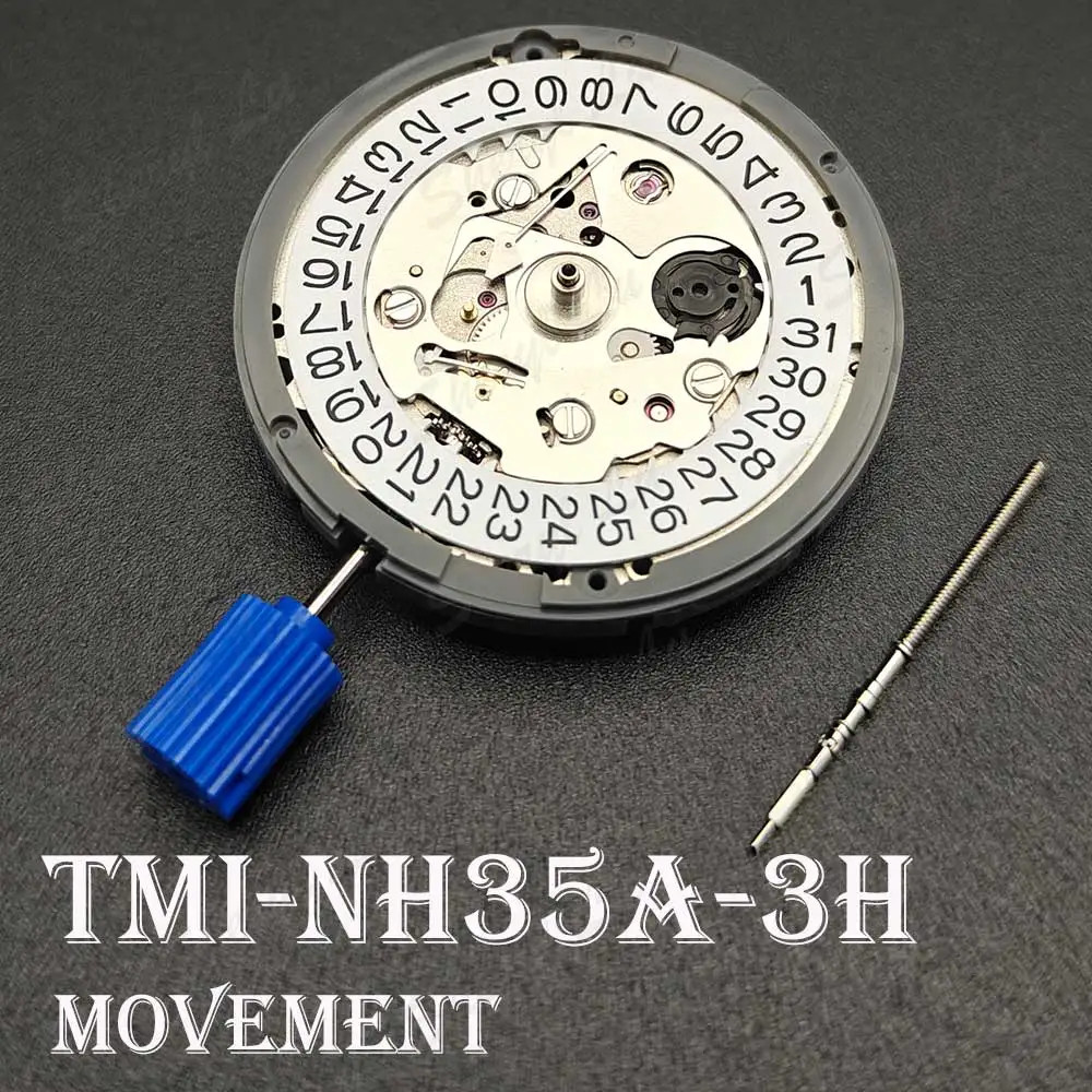ZHUOLI TMI NH35A Automatic Watch Movement 21600 BPH 3 O’Clock Date