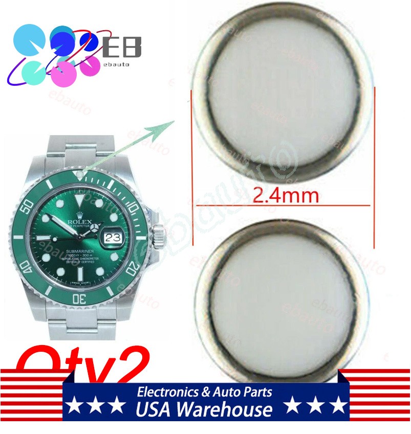 For Rolex Submariner 116610LV 116613 Blue Lume Pearl Dot Pip Bezel Insert *2