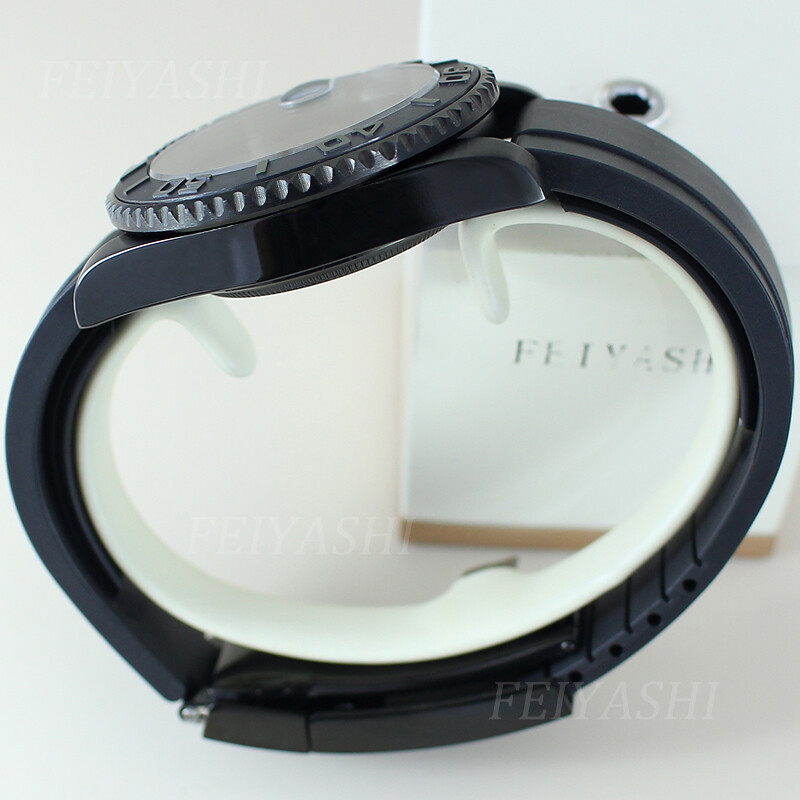 40mm Yacht Watch Case+ubber Strap Sapphire Glass For Seiko nh35/36 2824 Movement