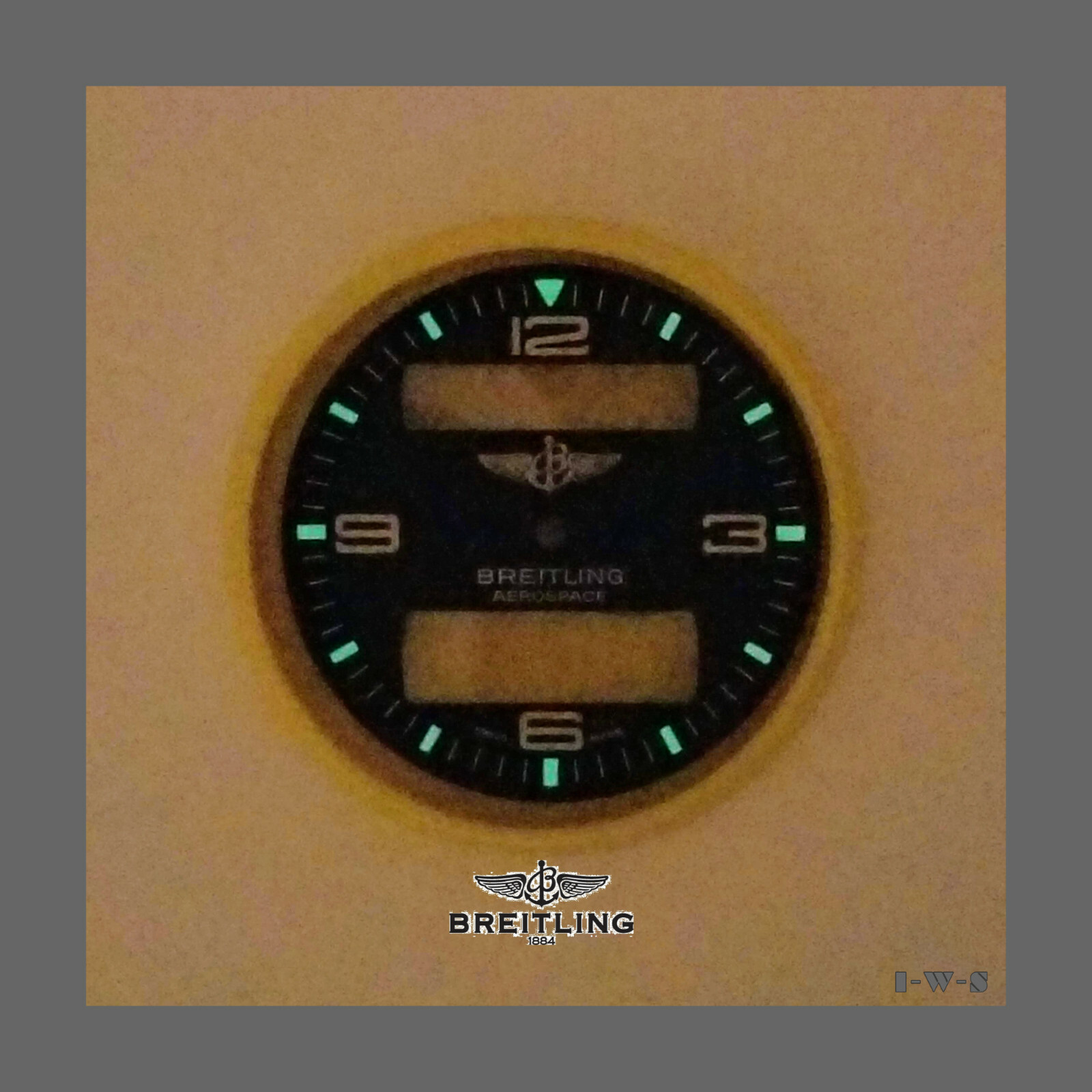 ☆ BREITLING BLACK DIAL FOR «AEROSPACE II» WATCHES WITH REFERENCE № 56062 ☆