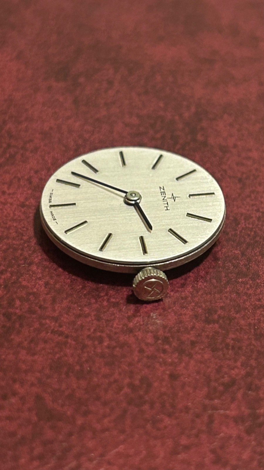 Original Zenith Movement, Dial & Hands, Original Crown