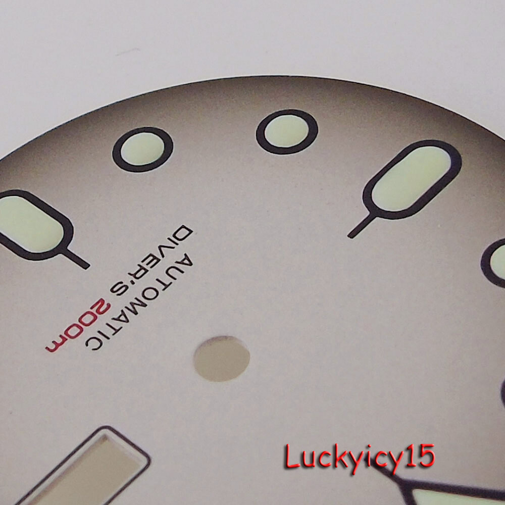 Tandorio 29mm Orange Black Watch Dial Fit NH36 NH36A Automatic Watch Parts Men
