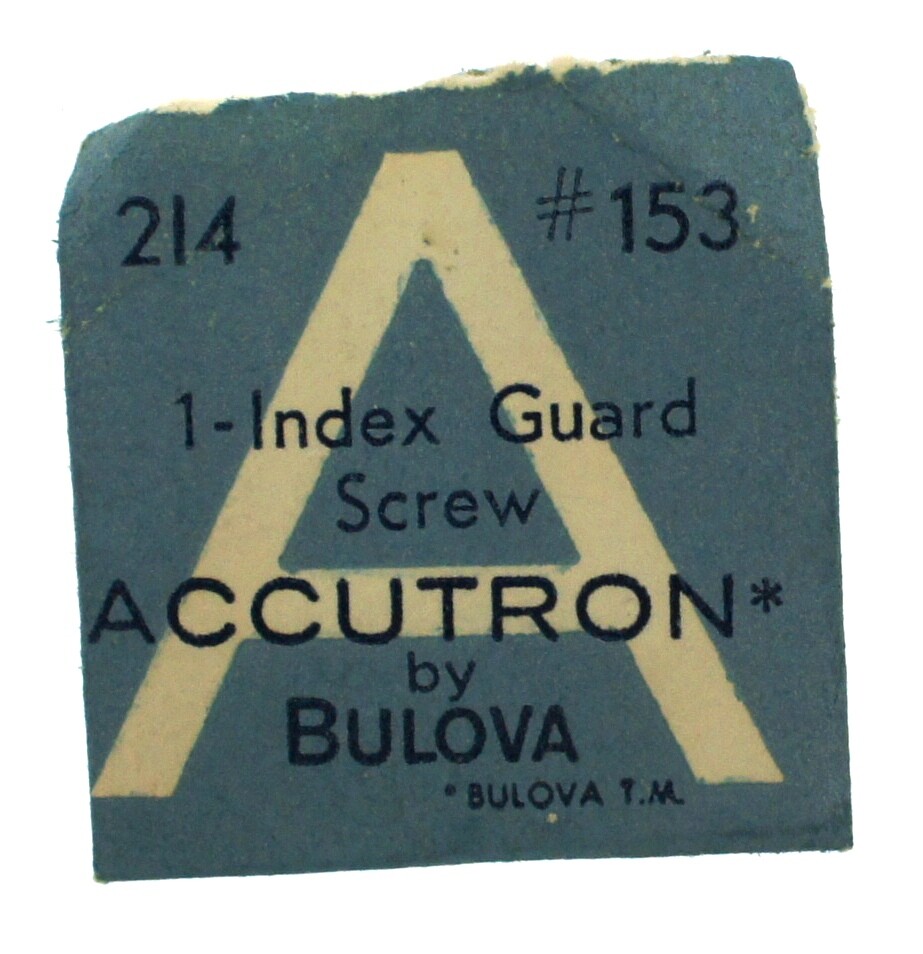 NEW Bulova Accutron 214 Watch Part 153 Index Guard Screw NOS Genuine Repair
