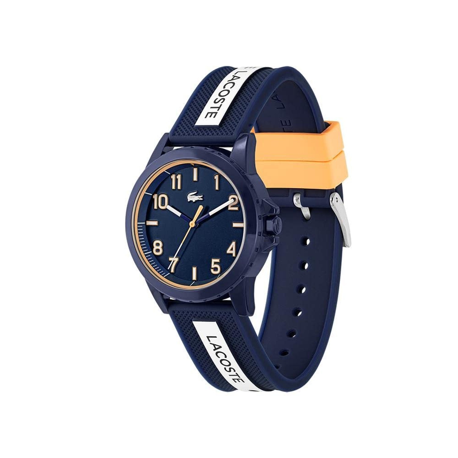 Lacoste Rider Unisex Quartz Plastic and Silicone Strap Watch, Color: Red (Mod…