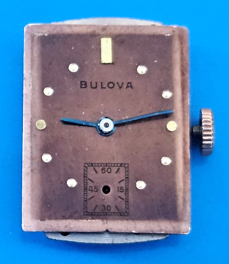 BULOVA 7AK 21J Watch Movement (REMOVED FROM GOLD CASE/BALANCE RUNS) lot115