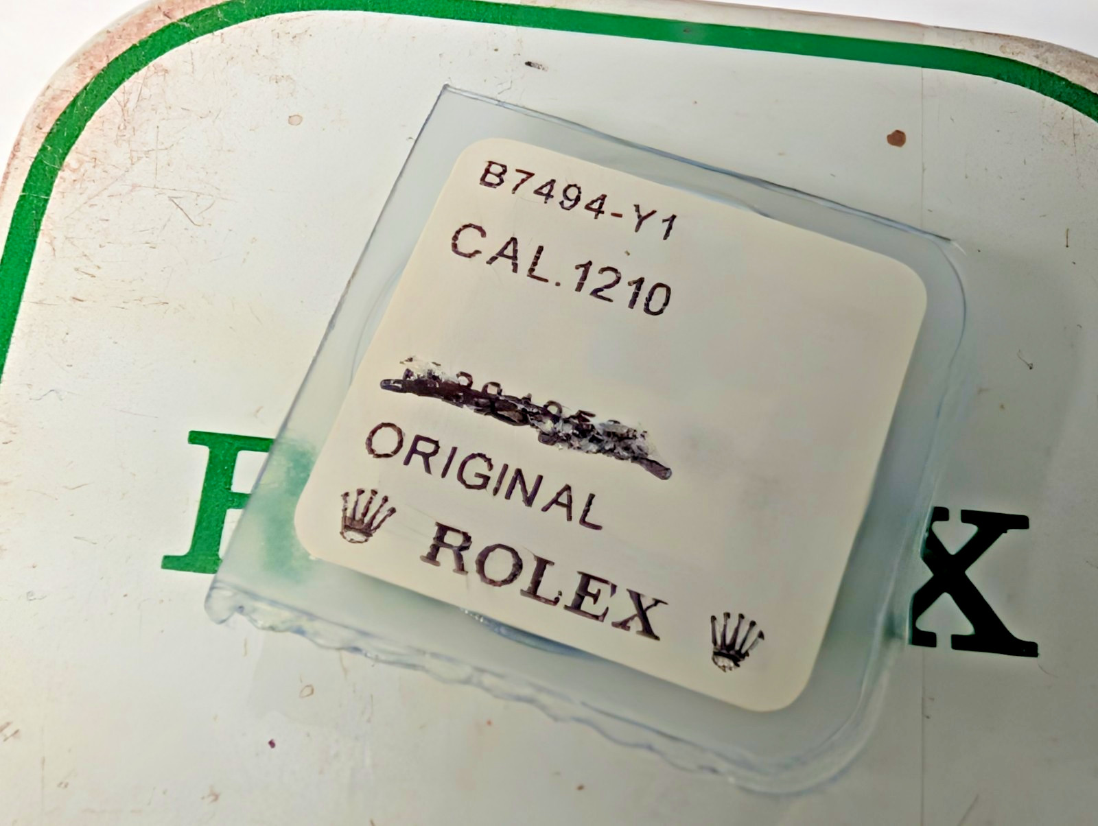 GENUINE Rolex 1210 7494 BALANCE BRIDGE / COCK BRIDGE NEW/SEALED IN BLISTER