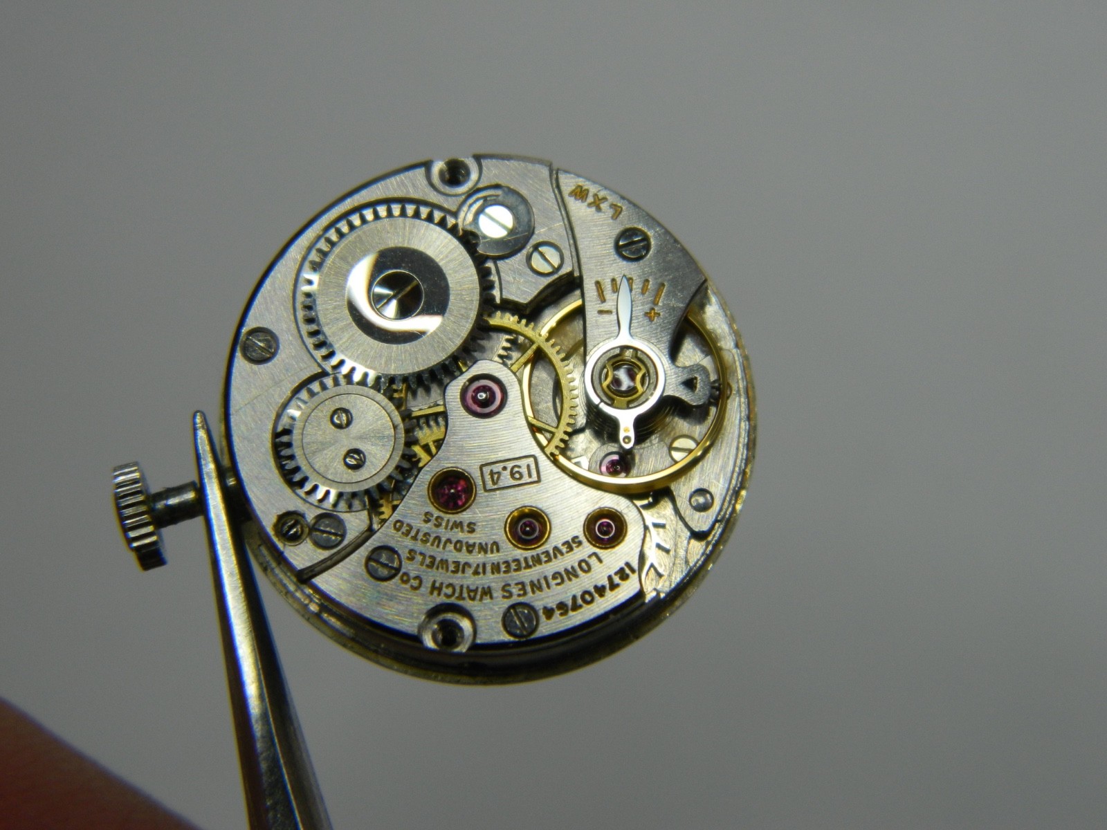 VINTAGE 1960’s LONGINES CAL 19.4 17J WATCH MOVEMENT DIAL – RUNS VERY STRONG