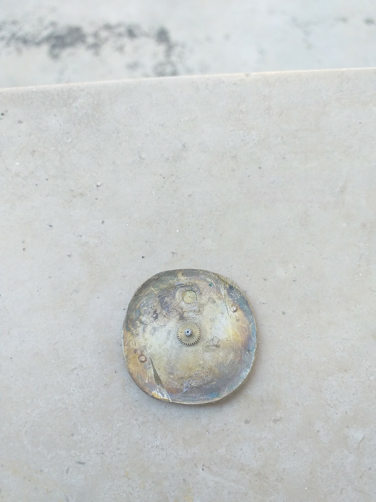 ZEUS QUADRANTE DIAL 17 RUBIS 30 mm Con Lancette Numeri Indici-Arabi dorati Used