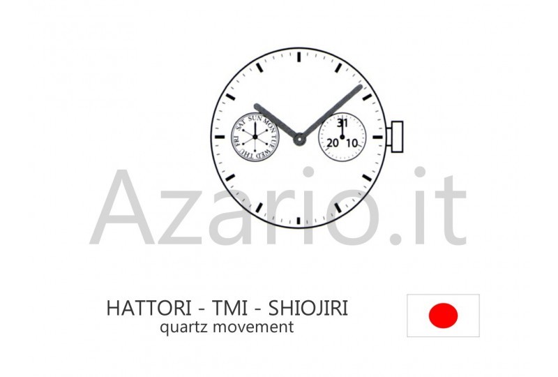 HATTORI VD79 quartz movement quartz Shiojiri TMI watch Japan Made